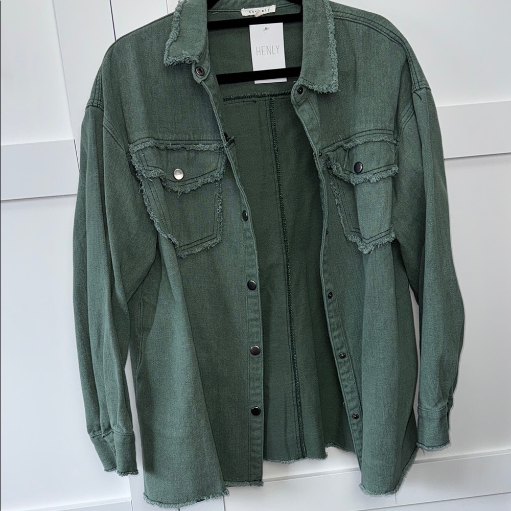 Oversized Green Jacket